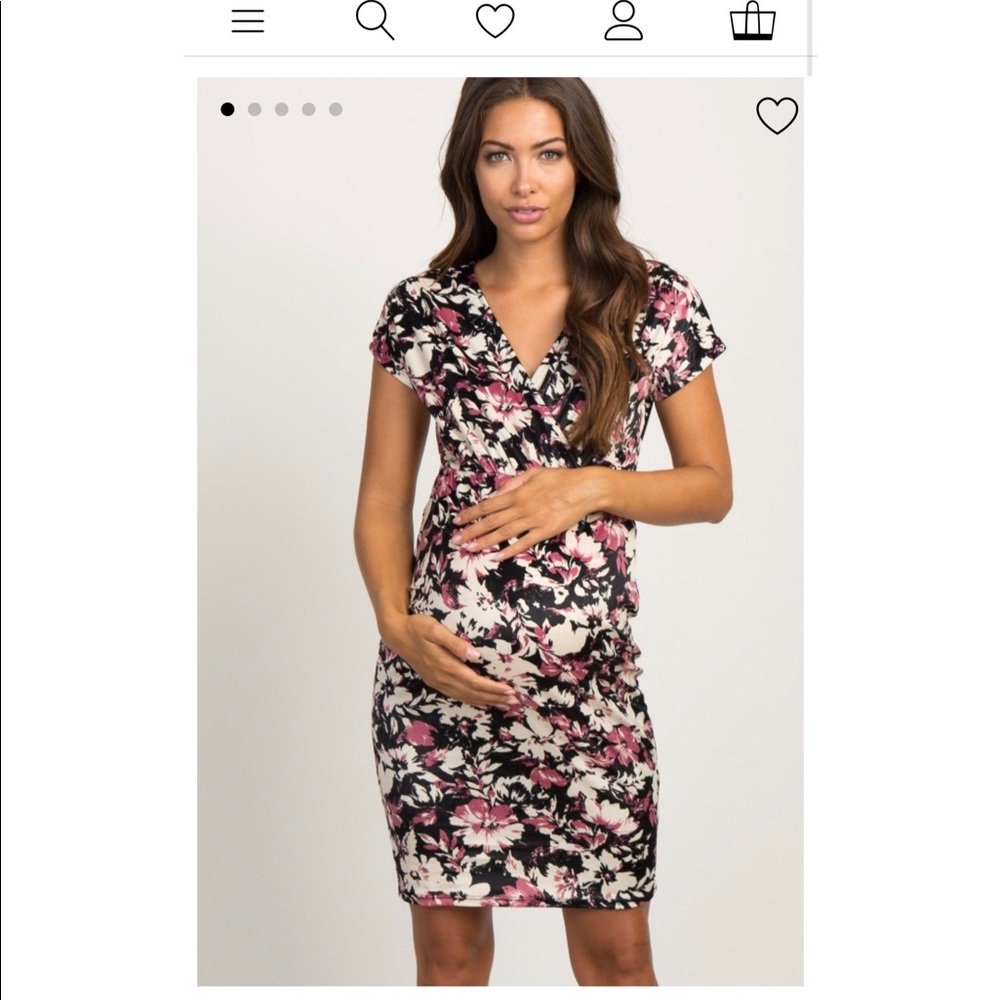 Pink blush maternity dress size small